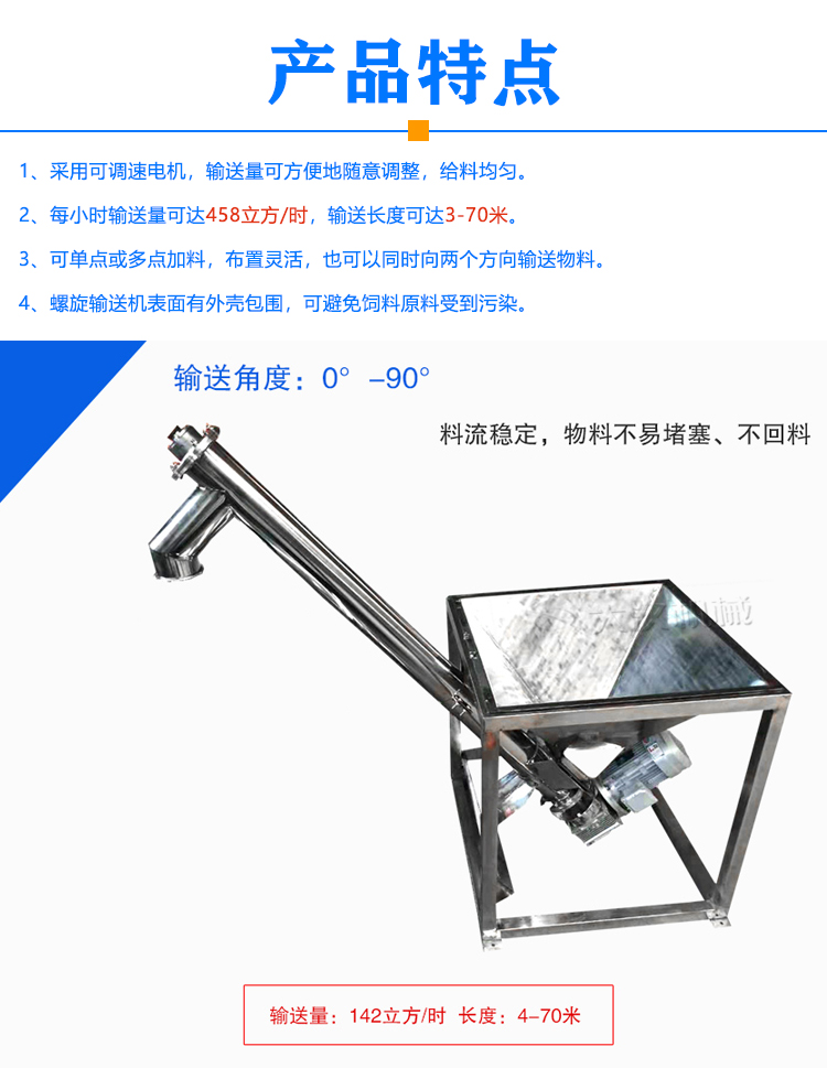 飼料螺旋輸送機特點